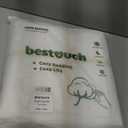 BESTOUCH Duvet Cover Set 100% Washed Cotton Linen Feel Super Soft Comfortable Chic Lightweight 2 PCs Home Bedding Set Solid Off White Twin/Twin XL