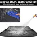 KUST Trunk Cargo Mat for 2011-2019 Ford Explorer, Rear Cargo Trunk Liner for Explorer Accessories All Weather Protection TPE Rubber Raised Edge