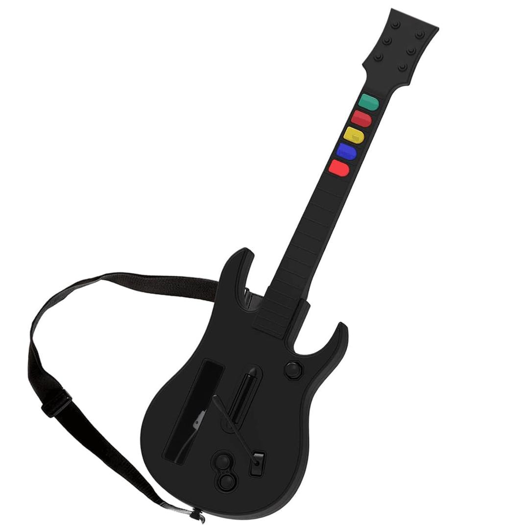 DOYO Wireless Controller for Wii – Compatible with Guitar Hero Series, Rock Band 2 & 3 (Not for Rock Band 1) – Includes Adjustable Strap – Black