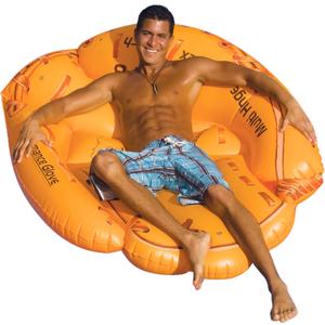Swimline Giant Inflatable Baseball Glove Pool Float , Brown, 62"/50"/16"
