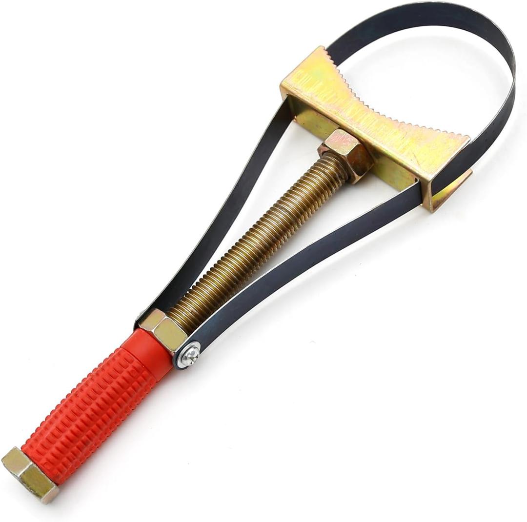 UOIENRT Adjustable Oil Filter Wrench Disassembly Tool Replacement for Truck Excavators(9-15cm Diameter)