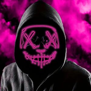 Boolavard Halloween Mask LED Light up Mask for Festival Cosplay Halloween Costume Masquerade Parties, Carnival, Gifts