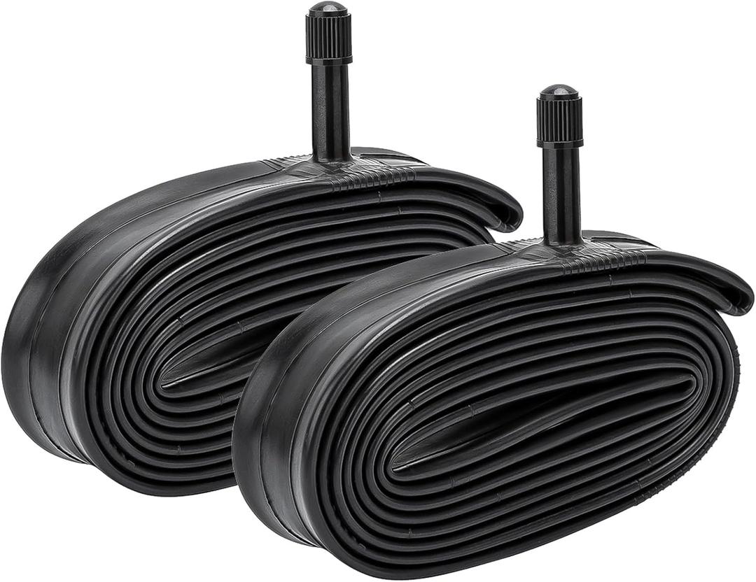 2-PCS Heavy Duty Bike Tubes 26x1.25 AV Schrader Valve Compatible with 26x1.0 26 x 1.25 26x1.50 Bicycle Inner Tubes