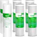 2-Set Pre-Filter Stage 1-3 Replacement Fit for Standard 10 and APEC Essence & Ultimate RO Water Filter System WFS-1000, RO-45, ROES-50, ROES-75, ROES-PH75, RO-90, RO-PH90, RO-Hi, RO-PERM, RO-Pump