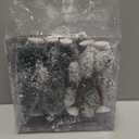 12 Pieces Christmas Village Trees Tabletop Mini Snow Model Frost Bottle Brush Trees Halloween Winter Tabletop Displays Miniature Village Christmas Decor Accessory Figurine(Vivid Style)