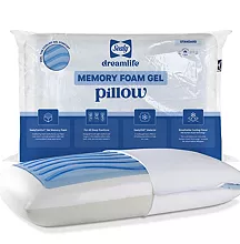 Sealy Dreamlife Memory Foam Gel, Standard White Pillow