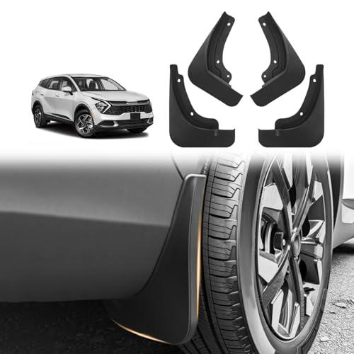 Muslogy Mud Flaps Splash Guards Compatible with Kia Sportage 2023-2025 2026 Accessories Front and Rear Mud Guards 4PCS No Drilling Fender Mudguards Kit with Hardware Accessories