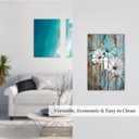 Farmhouse Country Teal Flower Floral Butterfly Decorative Single Toggle Light Switch Cover 1-Gang Wall Plate Blue Daisy Brown Wood Wooden Board Electrical One Device Outlet Switch Face Wallplate Cover