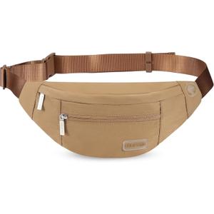 MAXTOP Large Crossbody Fanny Pack with 4-Zipper Pockets,Gifts for Enjoy Sports Festival Workout Traveling Running Casual Hands-Free Wallets Waist Pack Phone Bag Carrying All Phones
