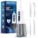 Water Flosser for Teeth Cleaning Pick: Portable Cordless Oral Irrigator350ML, 4 Modes 4 Nozzles, IPX7 Waterproof Rechargeable Design – Perfect for Travel and Daily Deep Cleaning Gum Care at Home