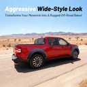 4PCS Wide Fender Flares Compatible with Ford Maverick 2022-2026, Bolt-Riveted Style Wheel Arch Covers, ABS Front & Rear Fender Trim, No-Drill Installation, Matte Black
