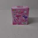 JOYIN 17Pcs Girls Beauty Salon Set, Pretend Play Doll Hair Stylist Toy Kit with Hairdryer, Mirror, Curling Iron and Other Accessories for Kids Toddler Fashion Cutting Makeup Party Favor, Birthday Gift