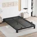 MAF 6 Inch King Metal Platform Bed Frame with Anti-Collision Round Legs, Black 3500 Lbs Heavy Duty Bed Frame Steel Slats Support, No Box Spring Needed, Easy Assembly