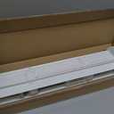 LazBlinds 2-inch Cordless Faux Wood Blinds with Royal Valance, Room Darkening Horizontal Window Blinds, Inside Mount Blinds for Windows - Fit for Window 23'' W x 48'' H - White