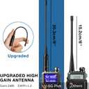 [Chirp Compatible] BAOFENG UV-5G Plus GMRS Handheld Radio, Long Range Rechargeable 5W Two Way Radio, 999 Channels, with NOAA Weather Receiving, 2500mAh Battery USB-C Port, 8" & 15.5" Antennas, 2 Pack