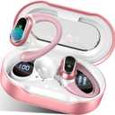 Wireless Earbuds, 2026 Bluetooth 5.4 Headphones Sport, 50Hrs HiFi Stereo Deep Bass Over-Ear buds with ENC Noise Cancelling Mic, IP7 Waterproof & LED Display Earphones with Earhooks for Workout/Running