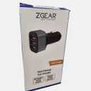 ZGEAR Fast Car Charger - Three USB Ports - 22W