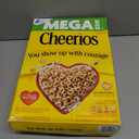Cheerios Cereal, Limited Edition Heart Shapes, Affirmations Box, Heart Healthy, Gluten Free, Mega Size, 24 oz (24 Ounce (Pack of 1))