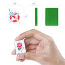 Majolicia American Mahjong Set: 160 Green Tiles, 4 Clear Racks with Pushers, Mahjong Bag and Accessories, Mahjong Tile Set for Beginners (Mah-Jongg)