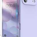 for iPhone Air Case, Liquid Silicone Cover with Camera Protection Anti-Scratch Soft Microfiber Lining Shockproof Protective Phone Case for iPhone Air 6.5", Lilac