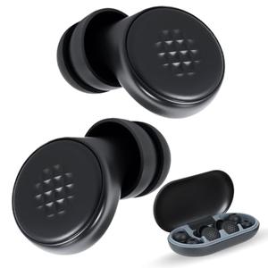 Ear Plugs for Sleeping Noise Cancelling 45dB,7 Pairs Reusable Suitable for Side Sleepers,Work, Concerts, Travel & Focus (Black)