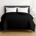 HomeSmart King Size Weighted Blanket 20lbs, Soft, Thick, Heavy Blanket, Fits Standard and California King Beds, Black