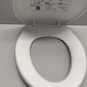Hibbent Premium Elongated Toilet Seat with Cover(Oval) Quiet Close, One-Click to Quick Release, Easy Installation Never Loosen Hinge, Slow Close Toilet Seat and Cover, Easy Cleaning-White Color