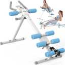 DERACY Ab Workout Machine Adjustable Ab Trainer Abdominal Trainer for Home Gym Foldable Ab Crunch Machine for Core 440 LBS