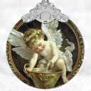 Christmas Decorations Ornaments, Stained Glass Ornament, Christmas Tree Ornaments, 2025 Gift Ornament, Xmas Gift for Friend Family Coworker - Little Angel