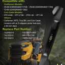 HQPASFY 742-05510 High Lift Lawn Mower Blades, Compatible with 46" Deck Cub Cadet, MTD, Crafts Man, Troy Bilt for Riding & Zero-Turn Mower Blades, Replace OEM 742P05510 CMXGZAM110192, 2 Pack
