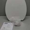 KOHLER 25875-0 Hyten 3" Height, Elevated Soft Close Elongated Toilet Seat, Contoured Seat with Grip-Tight Bumpers, Quick-Attach Hardware, No Slam Toilet Seat, White