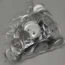 200 Sets 58mm/2.25" Button Maker Supplies, Complete DIY Supplies for Custom Buttons & Badges, Metal Covers, Metal Backs& Clear Film for Button Maker Machine, Pin Maker, Badge Button Press