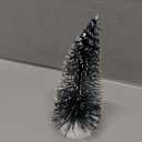 Hotop 28 Pcs Mini Artificial Christmas Village Tree Set Snow Christmas Pine Bare Branch Trees Xmas Street Lamp Post Miniature Park Bench Seat Cobblestone Street for Decoration(Vivid)