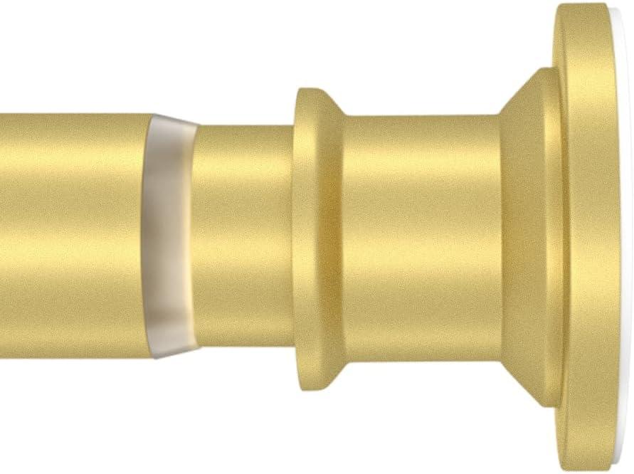 Gold Small Tension Rod 18-32 Inch Short Shower Curtain Rod No Drilling Expandable Closet Spring Rod,Stainless-Steel