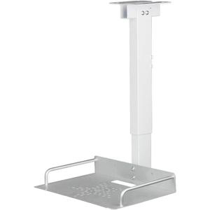 Drsn Universal Ceiling Mount with Tray, 11.4-22 inches Adjustable, No Hole Installation, Aluminum Alloy, in-Tube Cable Routing, Universal Ceiling Mount for Projector/Camera, Wall/Ceiling (Short, Silver)