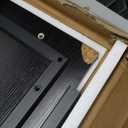 Huuger Computer Desk, 55 Inch Home Office Desk, Gaming Writing Work from Home Study Desk, Large Legroom, Sturdy Metal Frame, Modern Simple, Black