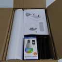 Smart LED Floor Lamp with APP Control & RGB Colors - Dimmable Standing Lamp for Living Room, Bedroom, Gaming - Remote, Timer, 9W Bulb Included, 67" Modern Tall Lamp (White)