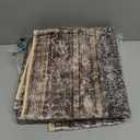 CHAMPLANT Washable Area Rug 4'x6' Traditional Floor Cover Foldable Thin Rugs Retro Kitchen Indoor Distressed Non Slip Carpet Floral Print Mat Bedroom Living Room