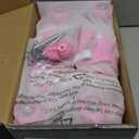 Roller Skates for Kids Boys Girls Toddler Ages 3-12, Adjustable 4 Sizes for Kids and Youth Teen with Light Up Wheels, Quad Red Roller Skates for Sports (Pink)