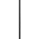 Black Double Shepherds Hook - 82 Inch Adjustable Bird Feeder Pole with 5 Prongs Base - Heavy Duty Rustproof Shepards Hooks for Outdoor Hummingbird Feeder Stand, Solar Lights, Lanterns, Flower Basket