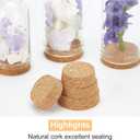 BENECREAT 24 Pack Glass Jars Bottles 3 Mixed Size Dome Cloche Cover Decoration Bottles with Cork Stoppers for Mother's Day Wedding Party Favors, Arts and Small Projects, Home Decoration