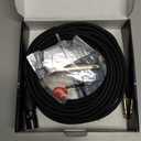 Ranch 10ft Male XLR to 1/4 TS Mono Jack Microphone Cable Quarter Inch to XLR Male Unbalanced Interconnect Cable - Black