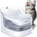 Cat Water Fountain 2L Automatic Pet Water Dispenser for Cats and Dogs 8-Layer cat Fountain Filter 2.4G WiFi Food-Grade Material Ultra-Quiet(PF1L)