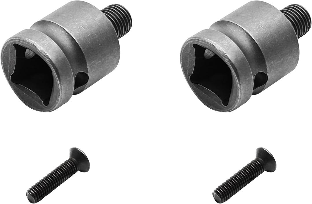 2 Pcs Threaded Drill Chuck Square Female Adapter, 3/8" Square Female Chuck Adapter with Reverse Thread Screw for Impact Wrench(With Hole) 2 Pcs Threaded Drill Chuck Square Female Adapter, 3/8" Square Female Chuck Adapter with Reverse Thread Screw for Impact Wrench(With Hole)