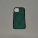 SUPFINE Magnetic for iPhone 14 Case & iPhone 13 Case (Compatible with MagSafe)(Military Grade Drop Protection) Slim Translucent Matte Shockproof Phone Cover,Forest Green