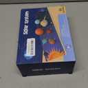 Wooden Solar System Model Board, Montessori Toys Planets Puzzle Science STEM Space Learning for Kids 4-8 with 3D Planets Models, Prechool Educational Gift for Boys Girls