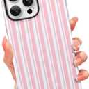 tharlet Compatible with iPhone 15 Pro Max Case, Compatible with MagSafe, Black Aesthetic Stripes Phone Case for Women Girls, Shockproof Anti Scratch 2 in 1 Protective Cover for iPhone 15 Pro Max