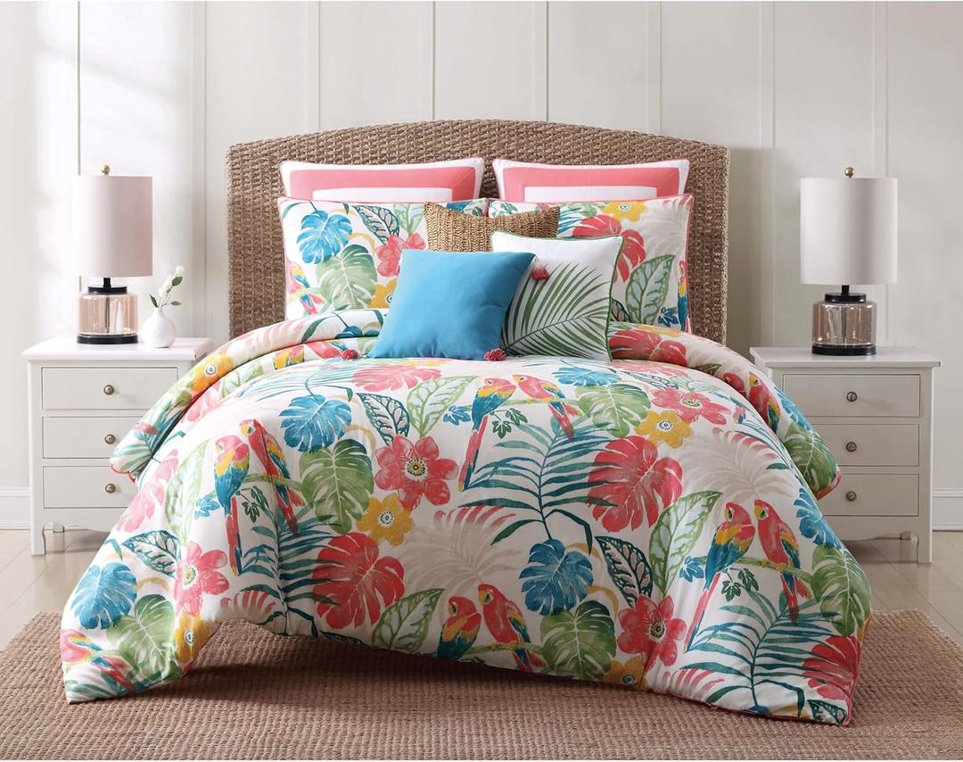 CS1964FQ-1500 Cotton Comforter Set, Full/Queen, Coco Paradise