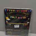 3 x Double-Sided First Day of School and Last Day of School Chalkboard Sign, 12 x 10 inches, Wooden, Reusable, for Kids, Preschool, Kindergarten, 1st Grade (Black, 10 * 12")