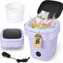 Mini Washing Machine 16L Foldable Small Washer for Underwear, Socks, Baby Clothes - 3 Cleaning Modes with Spin Dryer Basket Ideal for Apartment, RV, Travel, Dorm